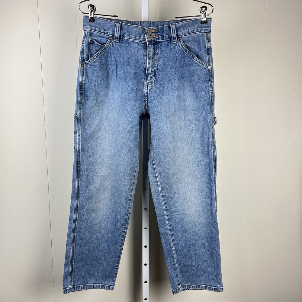 Vintage Riveted by Lee Carpenter Jeans Womens 12P Stretch Cotton Denim Y2K‎